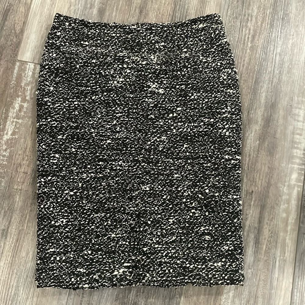 Gianfranco Ferre Black & White Textured Skirt